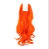 karlery Curly Clip In Thick Claw Drawstring Ponytail Multi-colored Hair Pony Tail Hair Extension (Orange) view 2