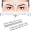 100 Pack Eyebrow Ruler, KINGMAS Disposable Brow Ruler Microblading Adhesive Eyebrow Sticker Stencil Guide Measuring Tool view 1