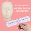 100 Pack Eyebrow Ruler, KINGMAS Disposable Brow Ruler Microblading Adhesive Eyebrow Sticker Stencil Guide Measuring Tool view 2