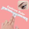 100 Pack Eyebrow Ruler, KINGMAS Disposable Brow Ruler Microblading Adhesive Eyebrow Sticker Stencil Guide Measuring Tool view 3