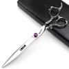 6/7/7.5/8/9 inch scissors silver professional hairdresser hair cut and trim diluted sharp 440C steel (7 inch flat shear-A) view 1