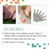 Nail Tek The Finisher Nail File Double-Sided 240/400 Grit Files for Natural Nails, Acrylic & Gel, Manicure and Pedicure Kit Supplies, 6 Pack view 3
