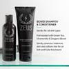ZEUS Deluxe Mens Beard Care Gift Set  Luxury Holiday Grooming Kit with Wash, Oil & Brush, Perfect Present for Husband, Dad or Boyfriend (Vanilla Rum) view 3