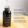ZEUS Deluxe Mens Beard Care Gift Set  Luxury Holiday Grooming Kit with Wash, Oil & Brush, Perfect Present for Husband, Dad or Boyfriend (Vanilla Rum) view 4