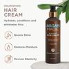 Argan Magic Nourishing Hair Cream - Hydrates, Conditions, and Eliminates Frizz for All Hair Types | Seals in Shine | Made in USA, Paraben Free, Cruelty Free (8.5 oz) view 3