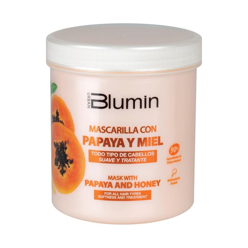 Blumin Repairing and Hydrating Hair Mask with Papaya and Honey, 700 ml.
