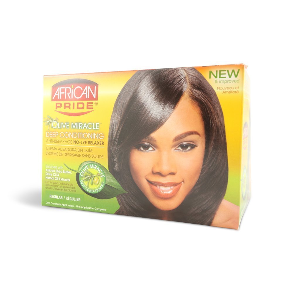 African Pride - African Pride Olive Miracle Conditioning Anti-Breakage No Lye Relaxer Regular CASE OF 12