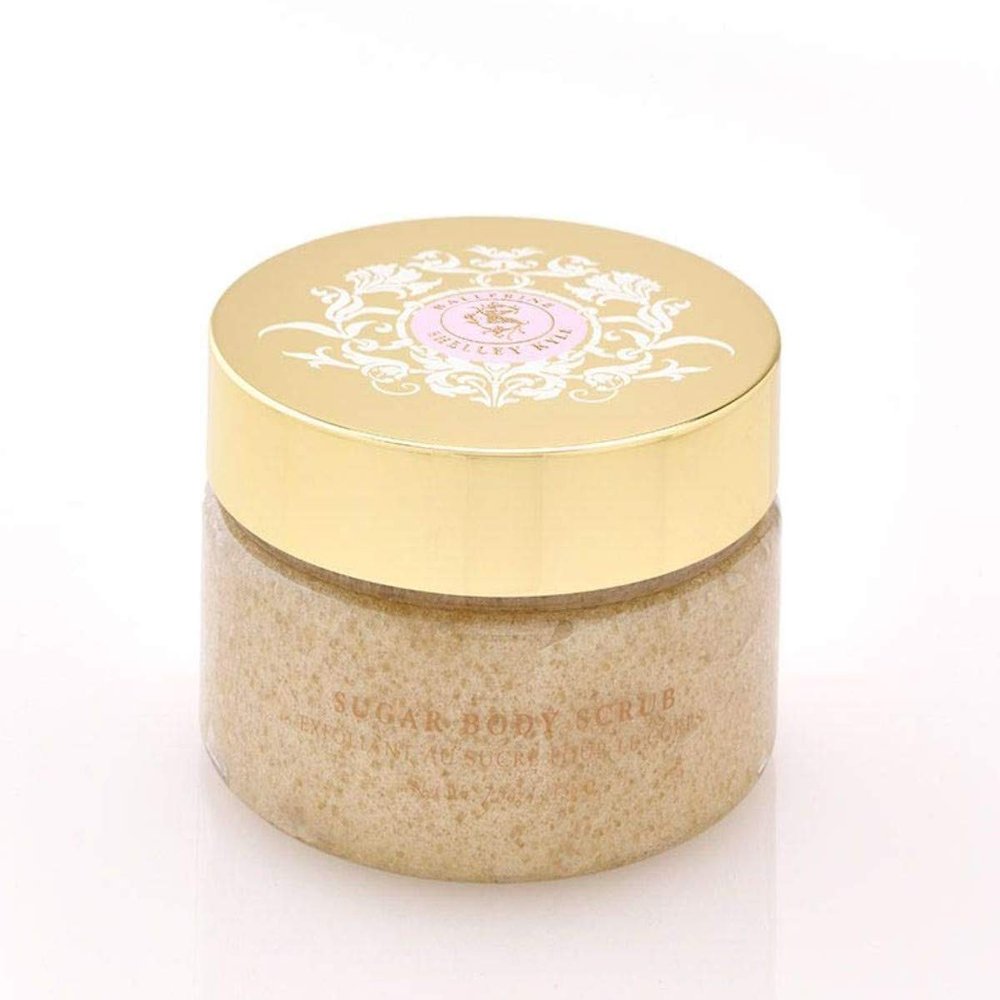 Ballerine Sugar Body Scrub with Shea Butter, Deep Exfoliating Scrub, Helps Clear Blemishes and Breakouts for Radiant-Looking, Tighter and Softer Skin with Relaxing Floral Scent, 300ml