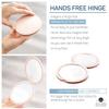 Mavoro Magnifying Compact Mirror | 1x/10x Magnification | 4" Small Pocket Purse Double Sided Travel Makeup Mirror | Folding Portable Hand Compact Mirror for Handbag and Purses (Millennial Pink) view 3