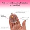 2-Piece Pack Silicone Makeup Sponge [Washable] Premium Quality - Gel Foundation Makeup and Puff BB - Best Silisponge Cosmetic Beauty Tools Blender [Clear] view 2