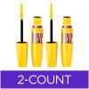 Maybelline Volum' Express Colossal Washable Mascara Makeup, Volumizing, Classic Black, 2 Count view 1