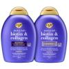 OGX Thick & Full + Biotin and Collagen for Hair Volume & Body, Sulfate Free Volumizing Shampoo & Conditioner Set for Fine & Thinning Hair, Nutrient-Infused, Vitamin B7, 13 fl oz, 2 Pack view 2