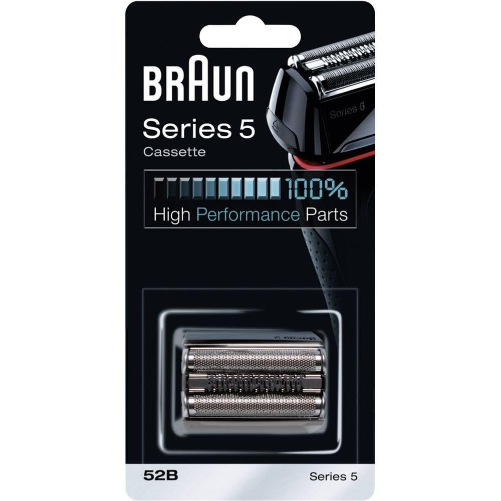 Braun 52B Series 5 Black/Silver Electric Shaver Replacement Foil & Cutter Cassette Cartridge Head