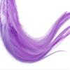 1 Dozen - Medium Solid Lavender Rooster Saddle Whiting Hair Extension Feathers Halloween Summer Craft Supply | Moonlight Feather view 3