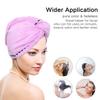4 Pack Hair Towel wrap Turban, Absorbent Microfiber Fast Hair Drying Towels for Long Hair with Elastic Loop for Women Girls view 2