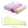 4 Pack Hair Towel wrap Turban, Absorbent Microfiber Fast Hair Drying Towels for Long Hair with Elastic Loop for Women Girls view 3