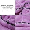 4 Pack Hair Towel wrap Turban, Absorbent Microfiber Fast Hair Drying Towels for Long Hair with Elastic Loop for Women Girls view 4