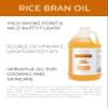 velona Rice Bran Oil 1 Gallon / 128 Fl Oz | 100% Pure and Natural Carrier Oil | Refined, Expeller Pressed | Cooking, Face, Hair, Body & Skin Care | Use Today - Enjoy Results view 2