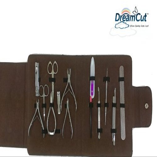15 Piece Complete Professional Manicure Pedicure Kit With Case