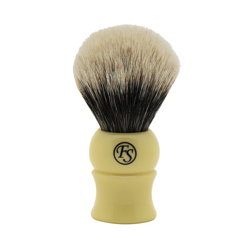 2 Band Finest Badger Hair Shaving Brush 24mm Knot Size Handmade by Frank Shaving Free Stand