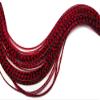 10 Pieces  Red Thin Long Grizzly Whiting Farm Rooster Hair Extension Feathers Fly Tying Summer | Moonlight Feather view 1