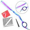 Awans Hair Thinning Razor, Styling kit,11 Spare Blades Hair Razors,Texturing, Hair Layering, Hair Thinner, Stainless Steel, Faether Razors,Hair Cutting tool view 2
