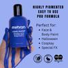 Mehron Makeup Liquid Makeup | Face Paint and Body Paint Perfect for Halloween, Cosplay I Air Brush Compatible 4.5 oz (133 ml) (Blue) view 2