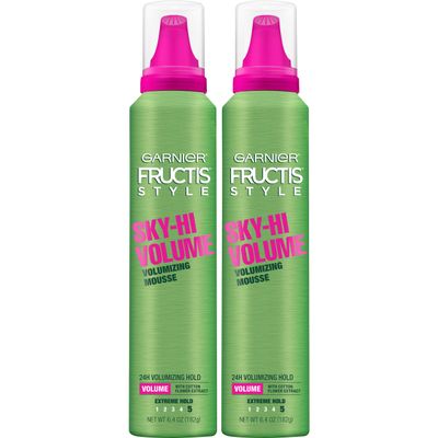 Garnier Hair Care Fructis Style Sky-Hi Volume Volumizing Mousse, 2 Count