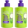 Garnier Fructis Curl Nourish Air Dry Cream, Sulfate Free Defining Butter Leave-in Conditioner, 10.2 Fl Oz, 2 Count (Packaging May Vary) view 1