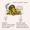 Moon Bath Botanical Bath Tea | Waning Moon Herbal Ayurvedic Bath Tea Soak for Detox & Release w/Peppermint, Rosemary & Helichrysum for 2 Baths & Organic Body Care for Lunar Alignment | Made in USA view 3