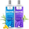 DermaChange Biotin Shampoo and Conditioner Set - Hair Growth Shampoo and Conditioner for Men & Women - Shampoo Conditioner for Dry, Damage & thinning hair with Tea Tree, Manuka Honey & Rosemary 16oz view 1