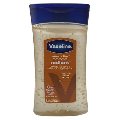 Vaseline Body Oil Vitalizing Gel Cocoa Butter 6.80 oz (Pack of 5)