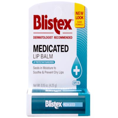 Blistex Medicated Lip Balm, SPF 15, .15 oz (Pack of 12)