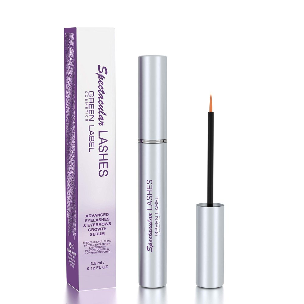 Eyelashes & Eyebrows Growth Products. Eyelash Growth Serum & Eyebrow Enhancer: Spectacular Lashes. Green Label Cosmetics