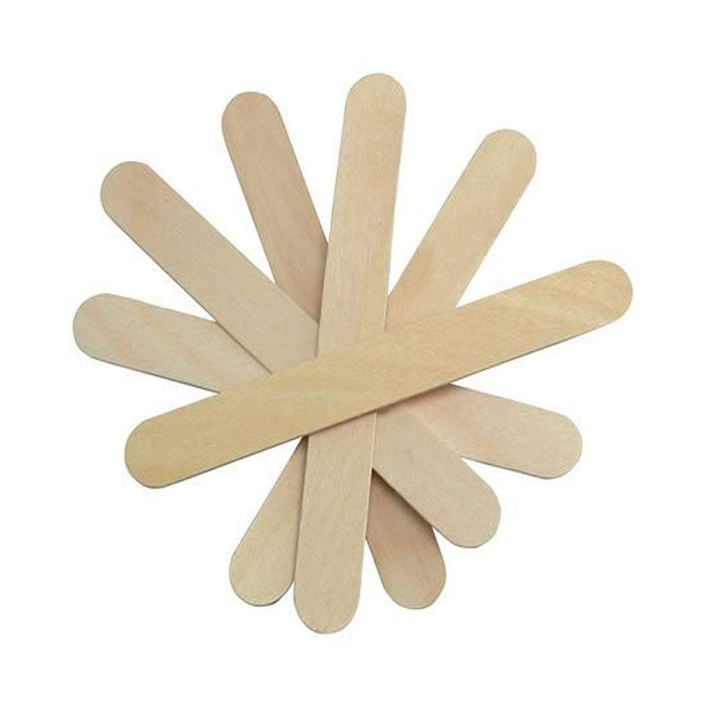 Salon Supply Store 100 Salon Waxing Hair Removal Wooden Spatulas Wax Applicator Wood Eyebrow/Bikini