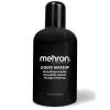 Mehron Makeup Liquid Makeup | Face Paint and Body Paint Perfect for Halloween, Cosplay I Air Brush Compatible 4.5 oz (133 ml) (Black) view 1