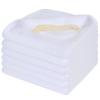 SINLAND Microfiber Facial Cloths Fast Drying Washcloth 12inch x 12inch White 6 pack view 1