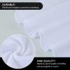SINLAND Microfiber Facial Cloths Fast Drying Washcloth 12inch x 12inch White 6 pack view 4