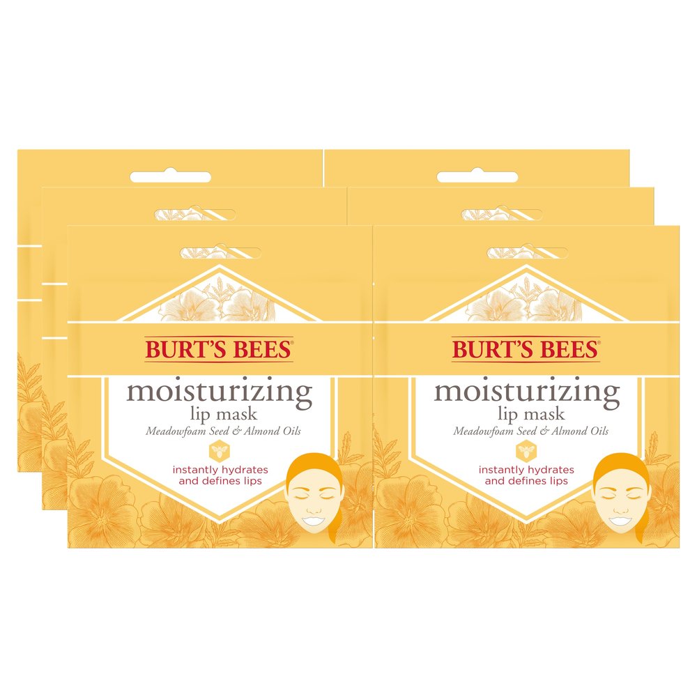 Burt's Bees 100% Natural Origin Moisturizing Lip Mask, Single Use Conditioning Lip Care , 1 Count (Package May Vary)