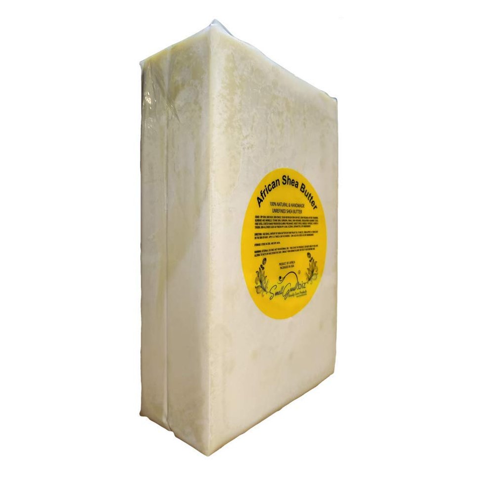 African Ghana Ivory Unrefined Shea Butter 5lb by SmellGood