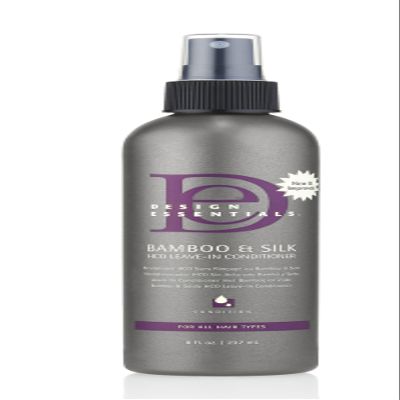 Design Essentials Natural Bamboo & Silk HCO Strengthening Leave-In Conditioner For All Hair Types - 8 Oz