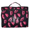 101 BEACH Hanging Toiletry Cosmetic Organizer Bag - Roll up for Storage Travel - Custom Embroidery Available (Lips Print - Embroidered Monogram) view 1