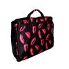 101 BEACH Hanging Toiletry Cosmetic Organizer Bag - Roll up for Storage Travel - Custom Embroidery Available (Lips Print - Embroidered Name) view 4