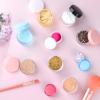Accmor 15 Pieces Empty Clear Plastic Sample Containers with Lids 10/15/ 20 Gram Size Cosmetic Pots Jars with 5 Pieces Mini Spatulas view 4