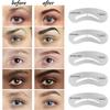 Aesthetica Brow Contour Kit 16-Piece Eyebrow Makeup Palette Set 6 Eyebrow Powders, 5 Eyebrow Stencils, Spoolie/Brush Duo, Tweezers, Eye Brow Wax, Highlighter - Unique Gifts For Women For Her Birthday view 3