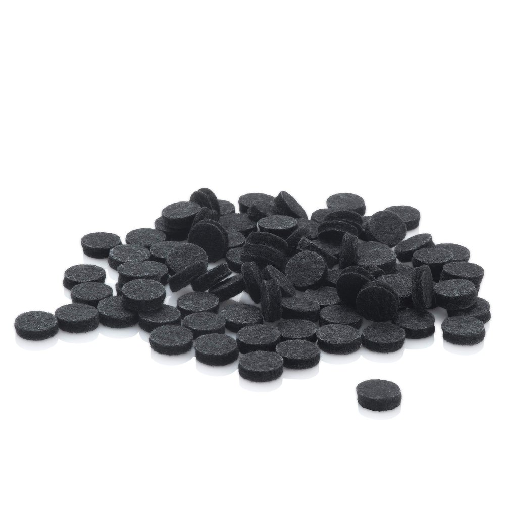 Trophy Skin Replacement Filters - Round Wool Air Filters - fits Trophy Skin Microdermabrasion Kit - 100 pack