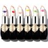 firstfly Pack of 6 Crystal Flower Jelly Lipstick, Long Lasting Nutritious Lip Balm Lips Moisturizer Magic Temperature Color Change Lip Gloss (Black) view 1