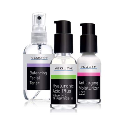 YEOUTH Skin Care Set for Visibly Smoother-Looking Skin 3-Piece