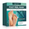 DERMORA Foot Peel Mask - 2 Pack of Regular Size Skin Exfoliating Foot Masks for Dry, Cracked Feet, Callus, Dead Skin Remover for Baby Soft Feet, Original Scent view 1