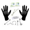 BodyJewelryOnline Professional Piercing Kit 12-Pieces for Belly Tongue Nipple Lip Nose 18G 16G 14G (Surgical Steel) view 1